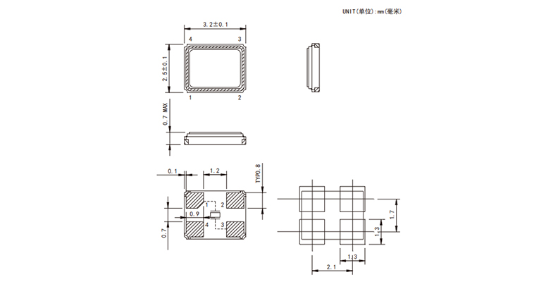 有源晶振四個插腳如何定義